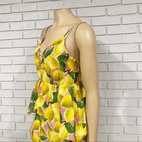 Farm‎ Rio Fresh Lemons Ruffle Midi Dress - Picture 5 of 13